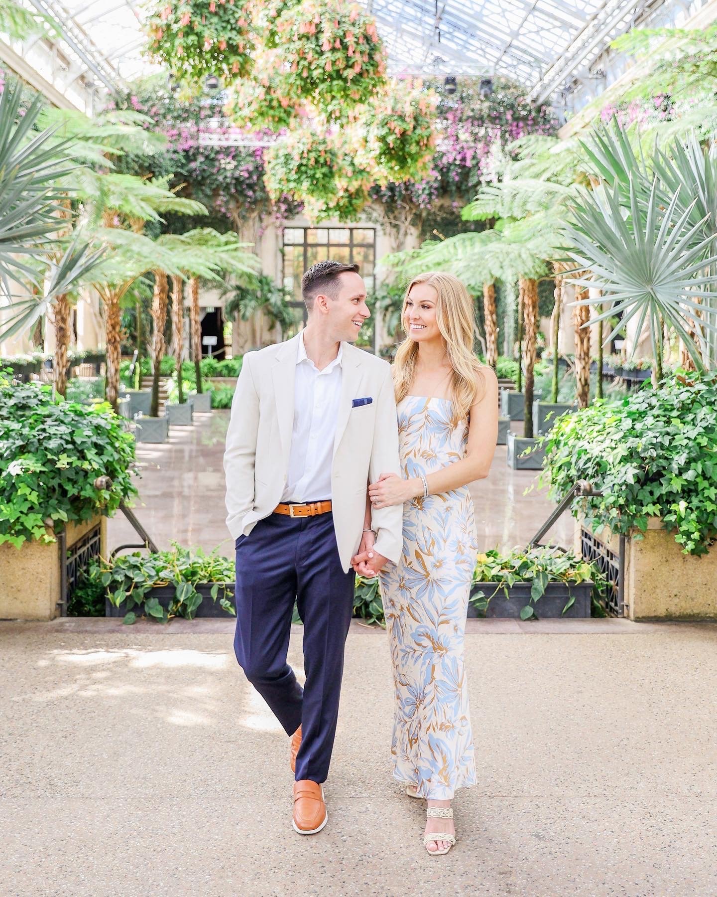 Ania &amp; Ryan | Longwood Gardens Engagement Session