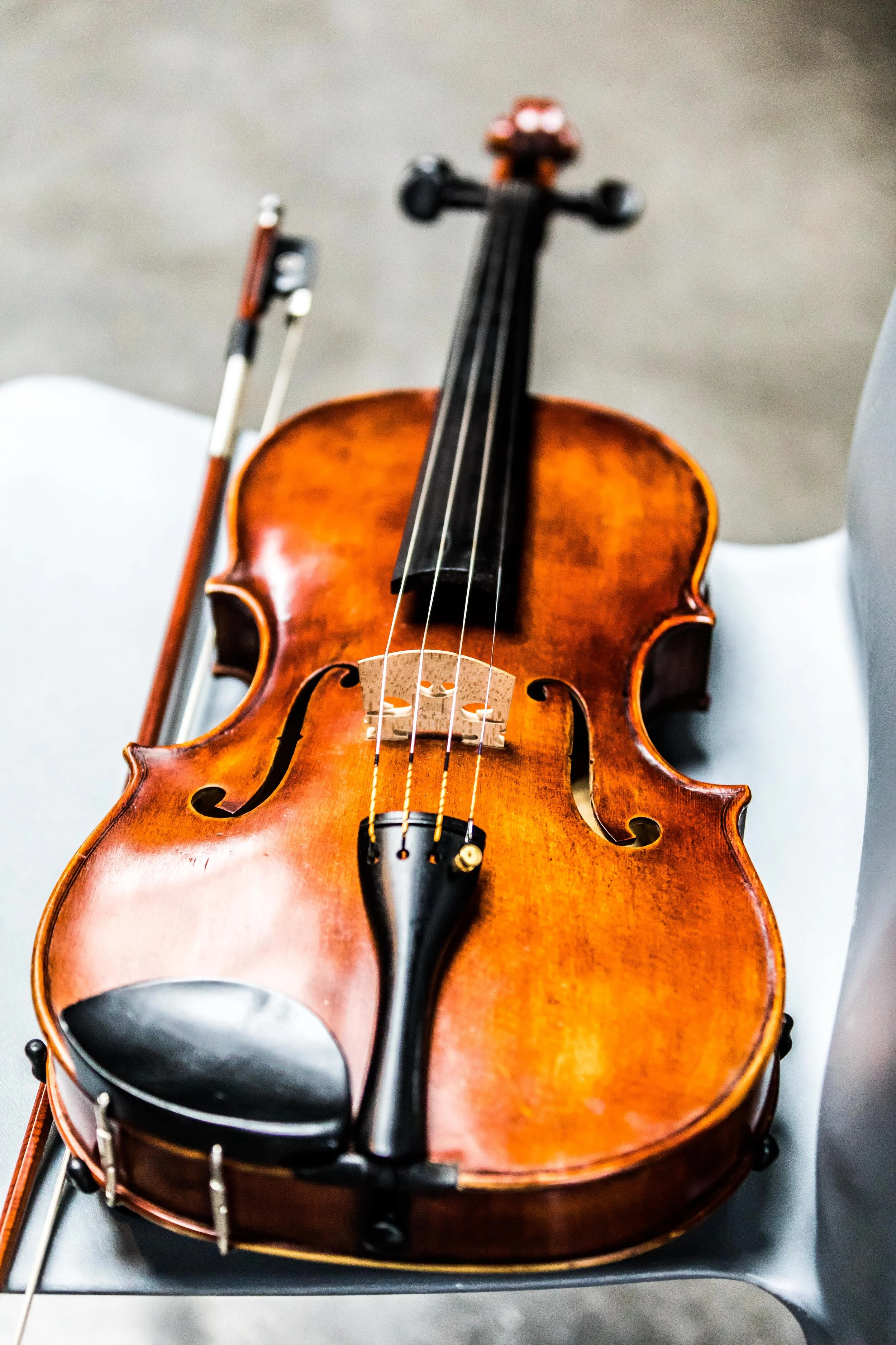 Viola prepared for wedding ceremony performance