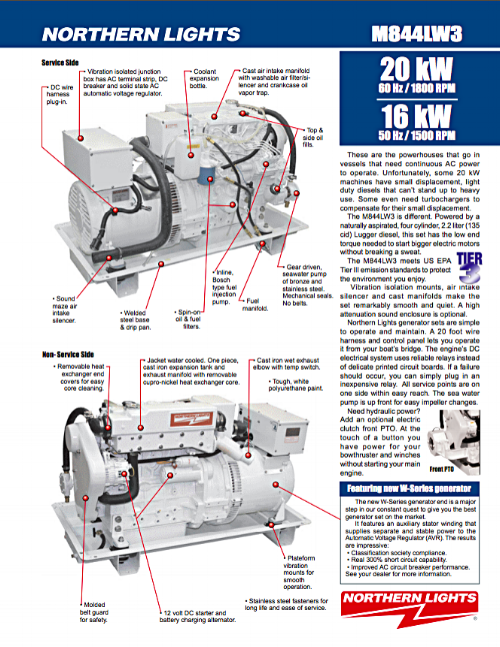  Northern Lights Generators M844LW3 20 Kw