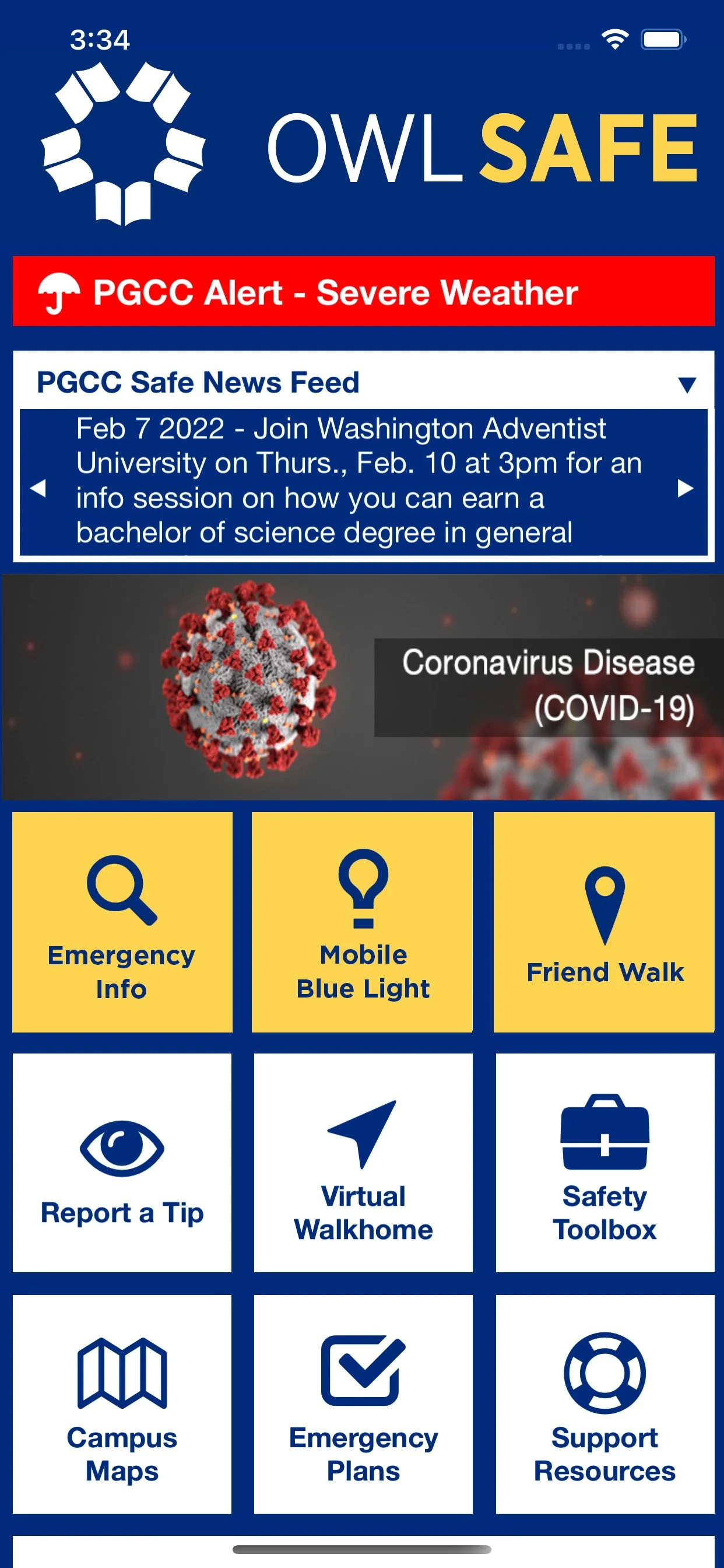 Assets in use - College Safety App