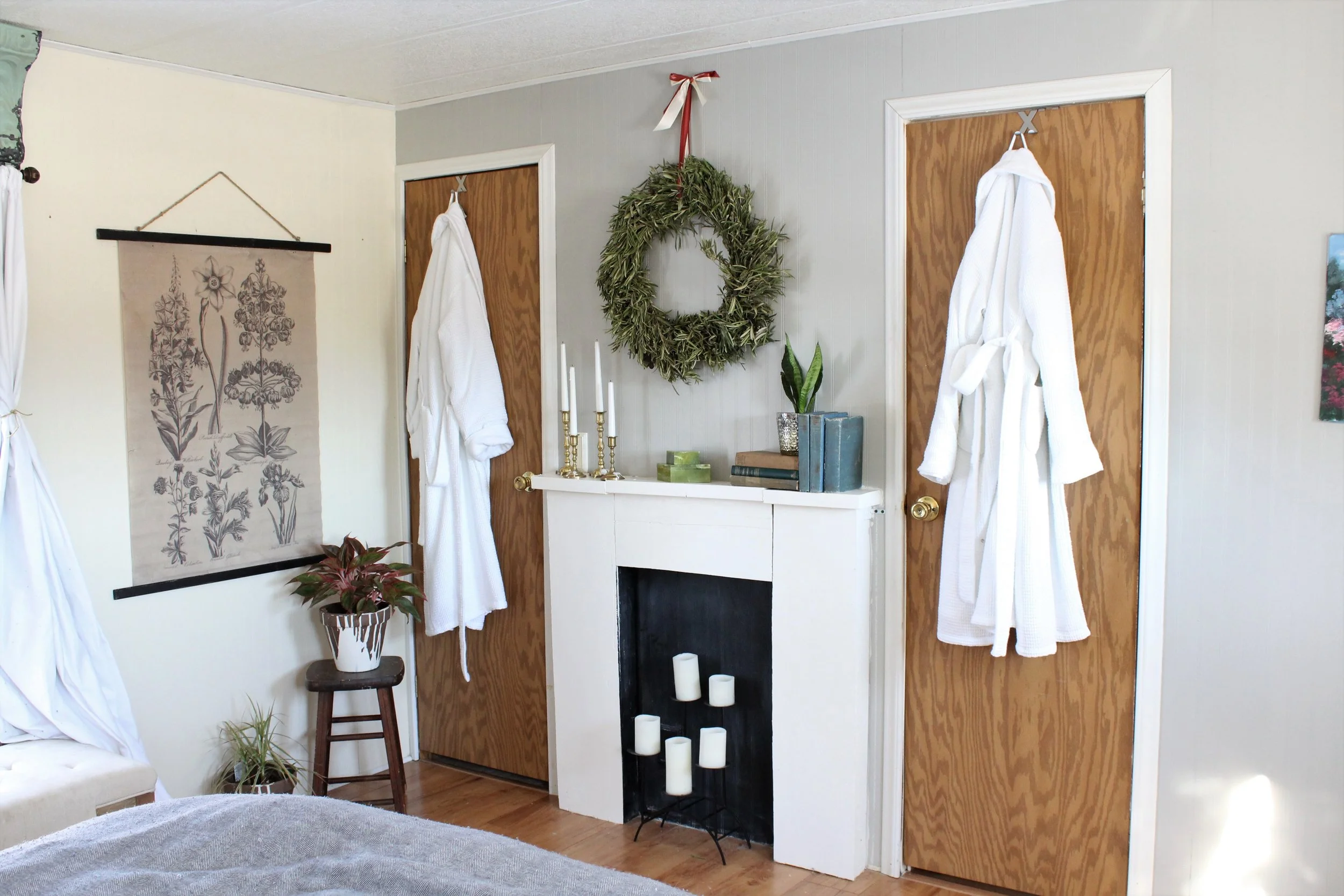 RUSTIC FAUX FIREPLACE