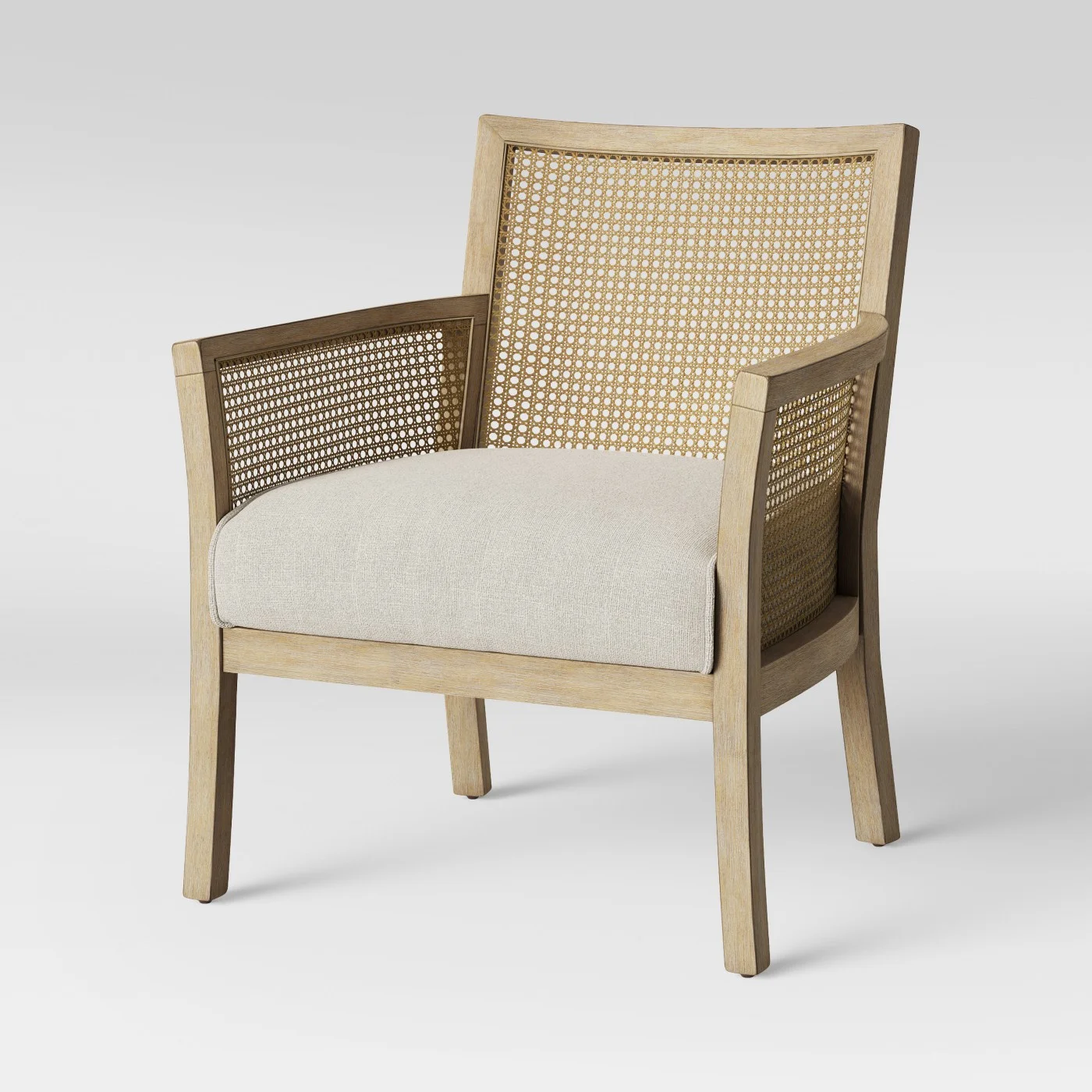 Laconia Caned Accent Chair Beige