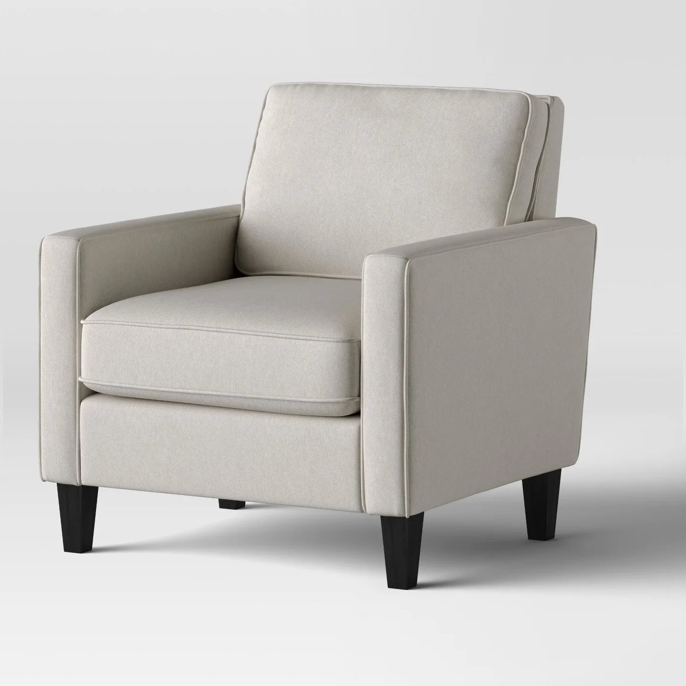 Elmhurst Modern Loose Back Cushion Chair Beige