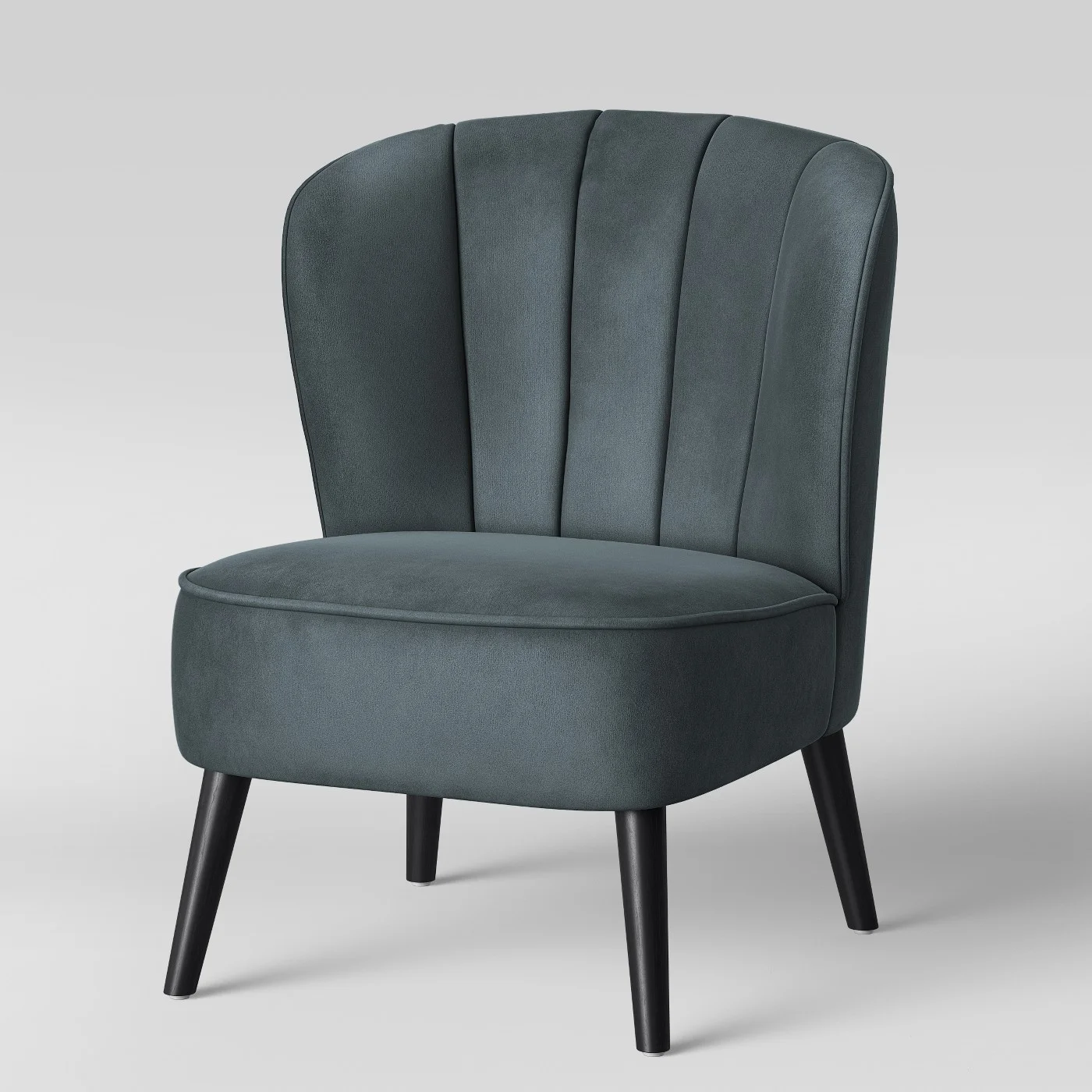 Primrose Chanel Back Tufted Velvet Accent Chair