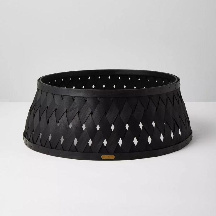 Woven Wood Holiday Tree Collar