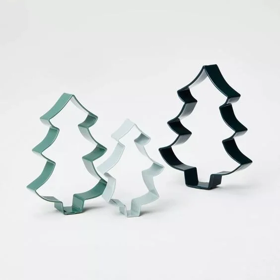 3pc Tree Shape Cookie Cutter Set