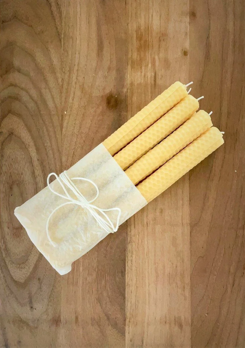 Beeswax Taper Candle Tutorial + Easy Gift Idea