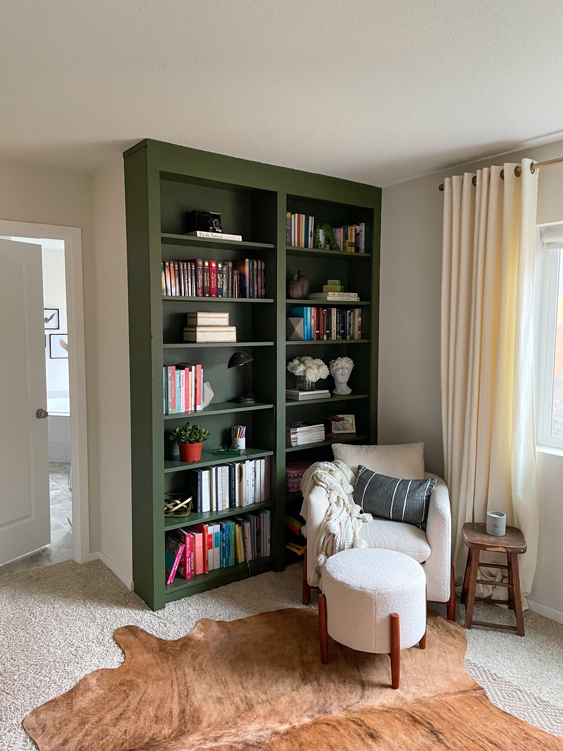Easy Ikea Billy Bookcase Built In, Ikea Billy Bookcase Cherry Finish