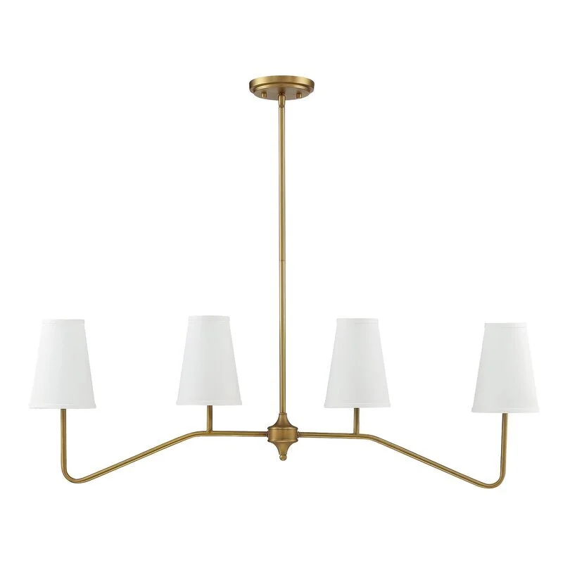 Alleyne 4 - Light Kitchen Island Linear Pendant