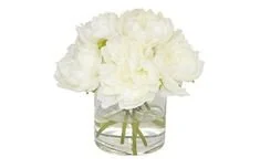 9" Becklow Peony Arrangement, Faux
