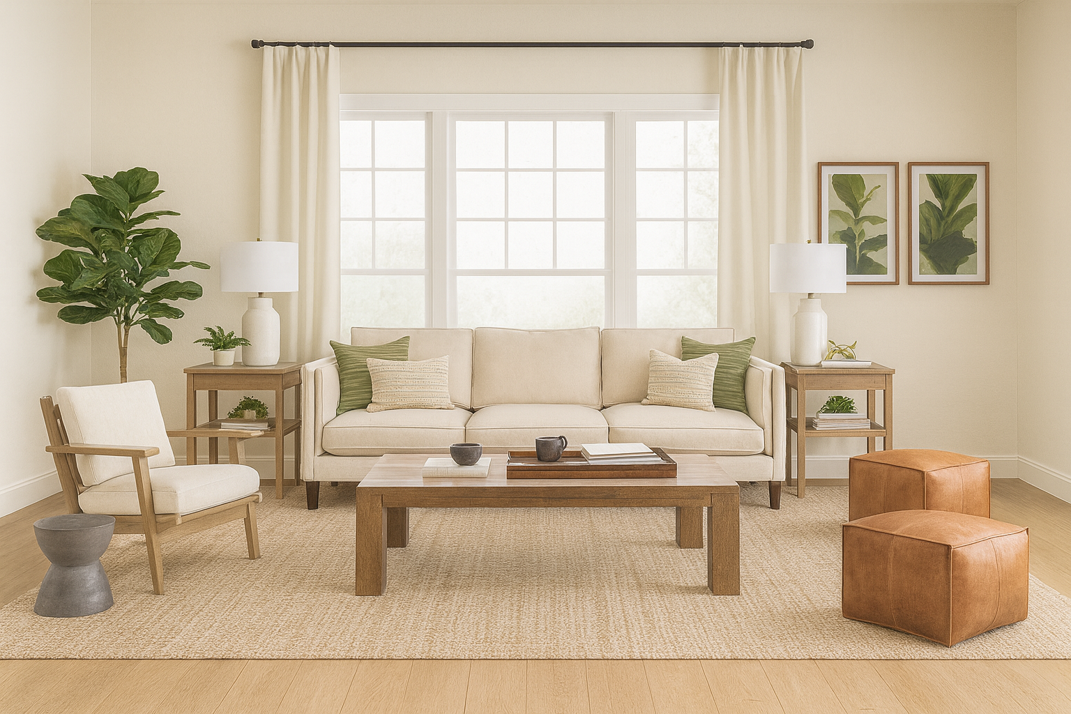 How To Use A Color Palette In Your Home: Green + Neutrals