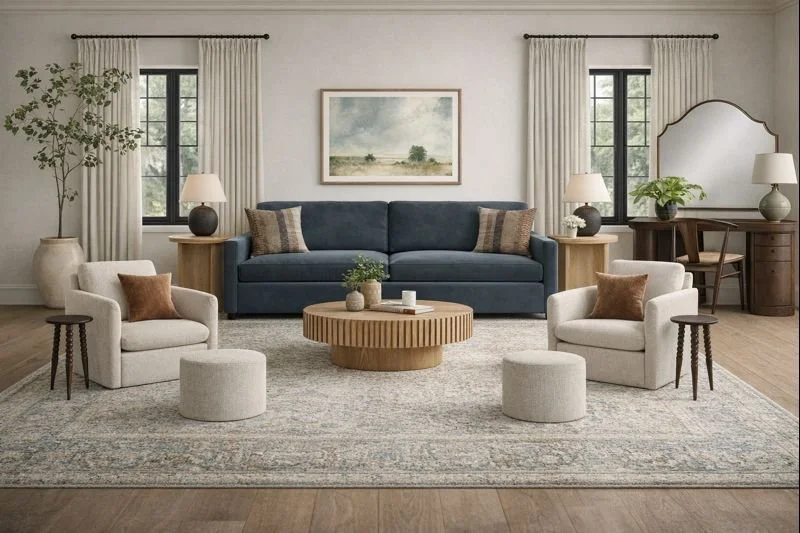 Collected Living Room Designed for Everyday Living