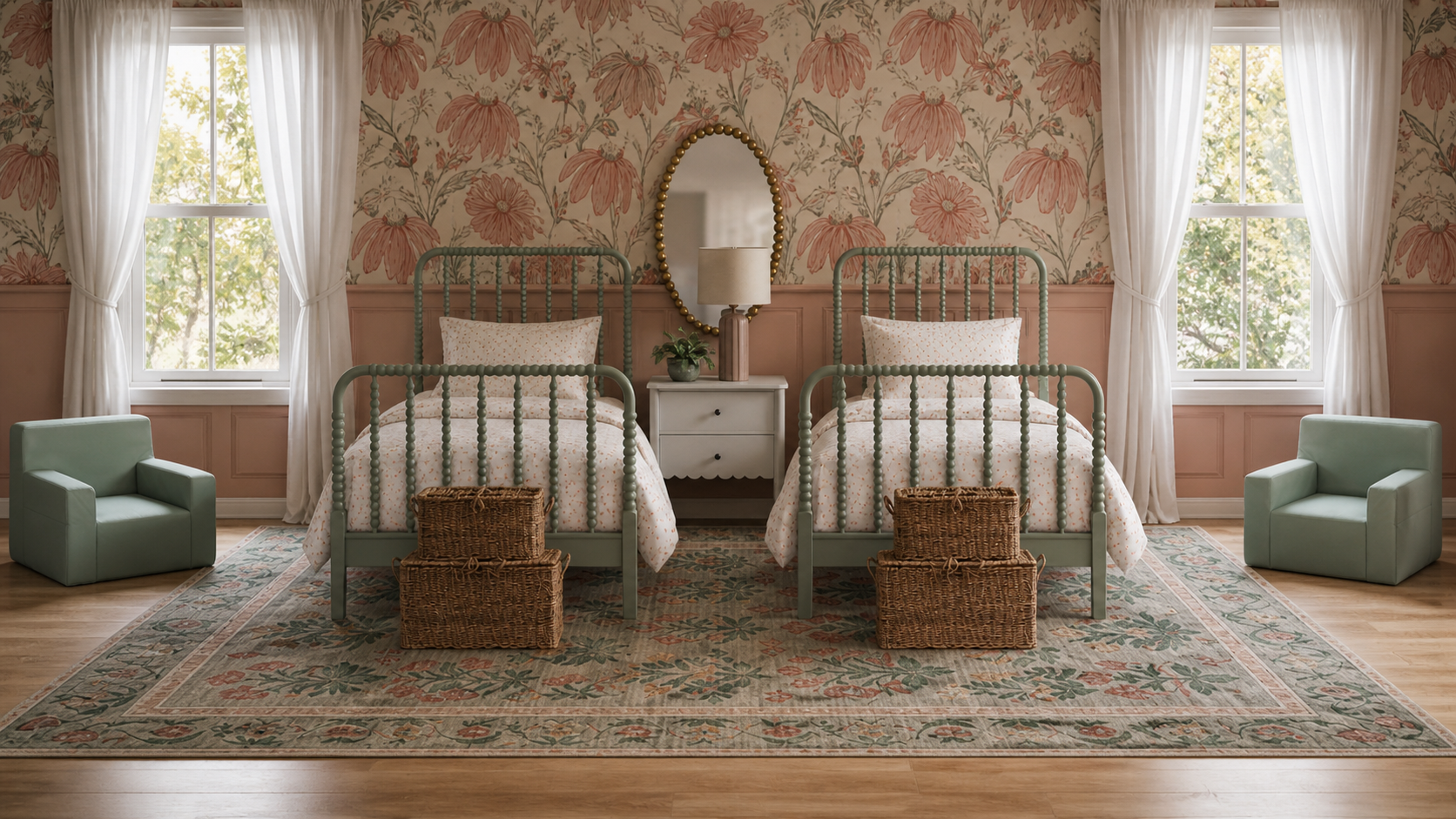 A Whimsical Girl’s Bedroom Full of Charm