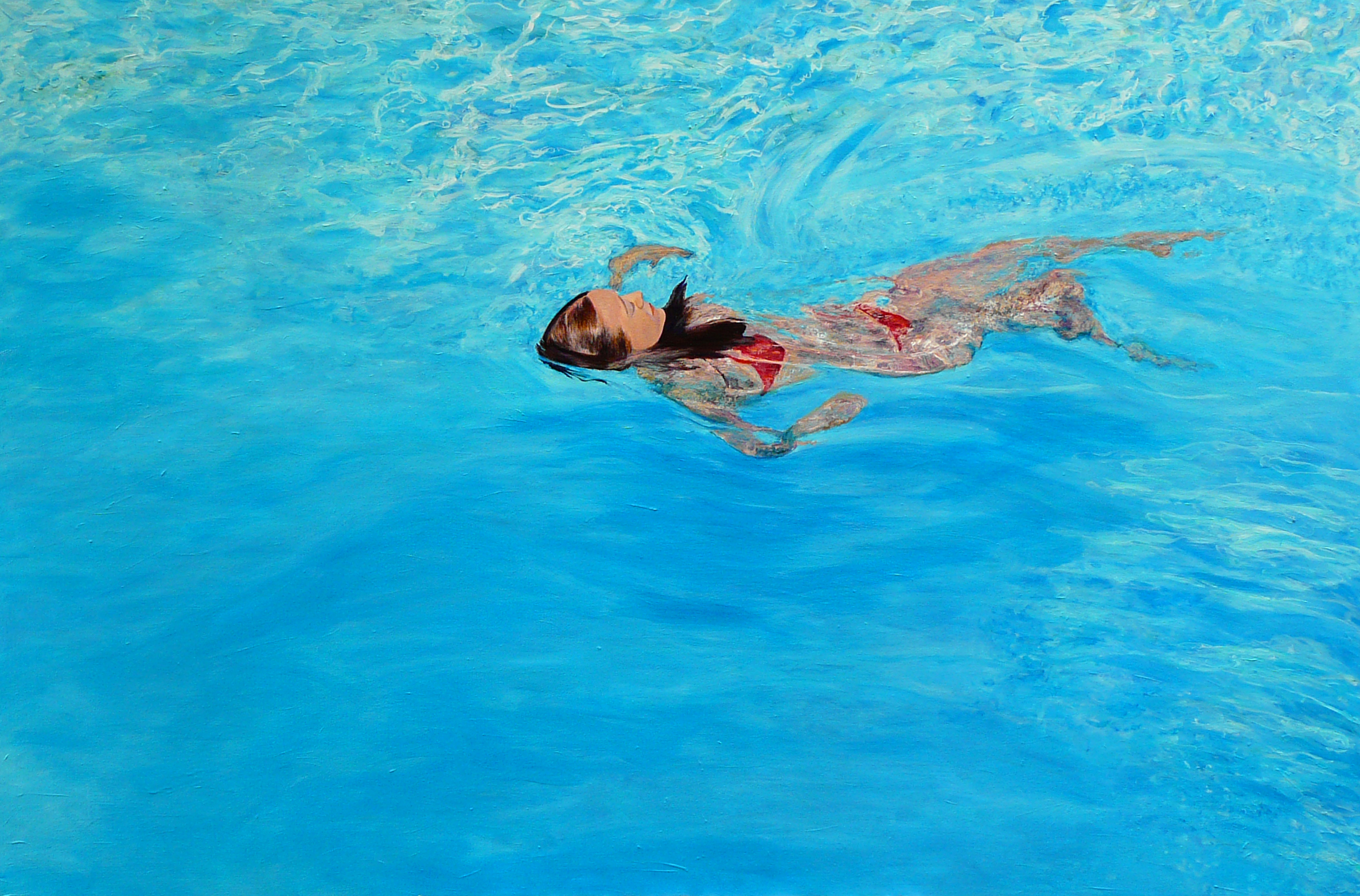 "Swim2"  Acrylic on Canvas 60"x40"