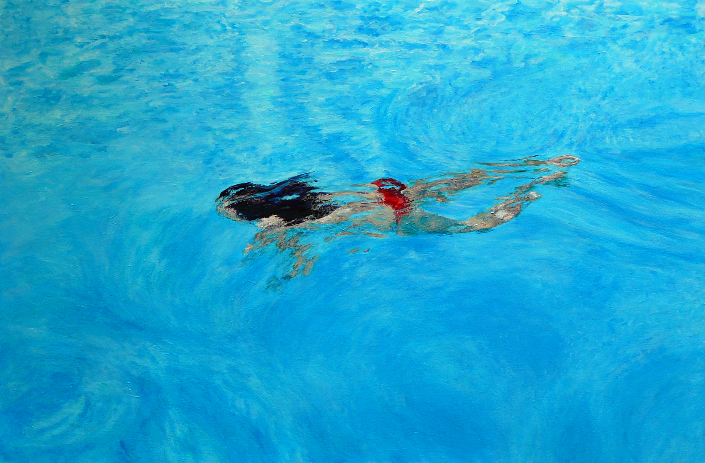 "Swim4" Acrylic on Canvas 60"x40"