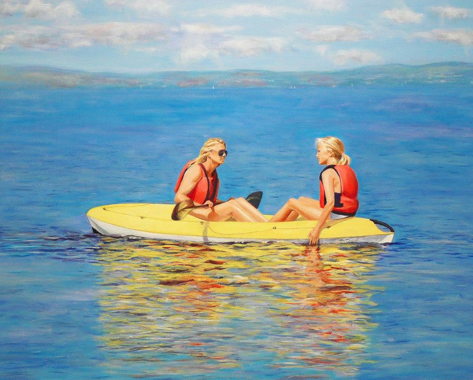 "Antonia&Georgia" Oil on Canvas 24"x20"(Sold)