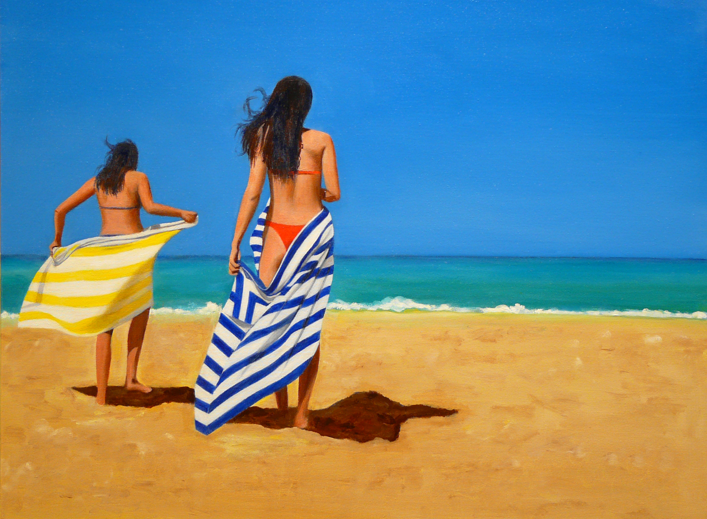 "Beach Girls" Oil on Canvas 24"x20"