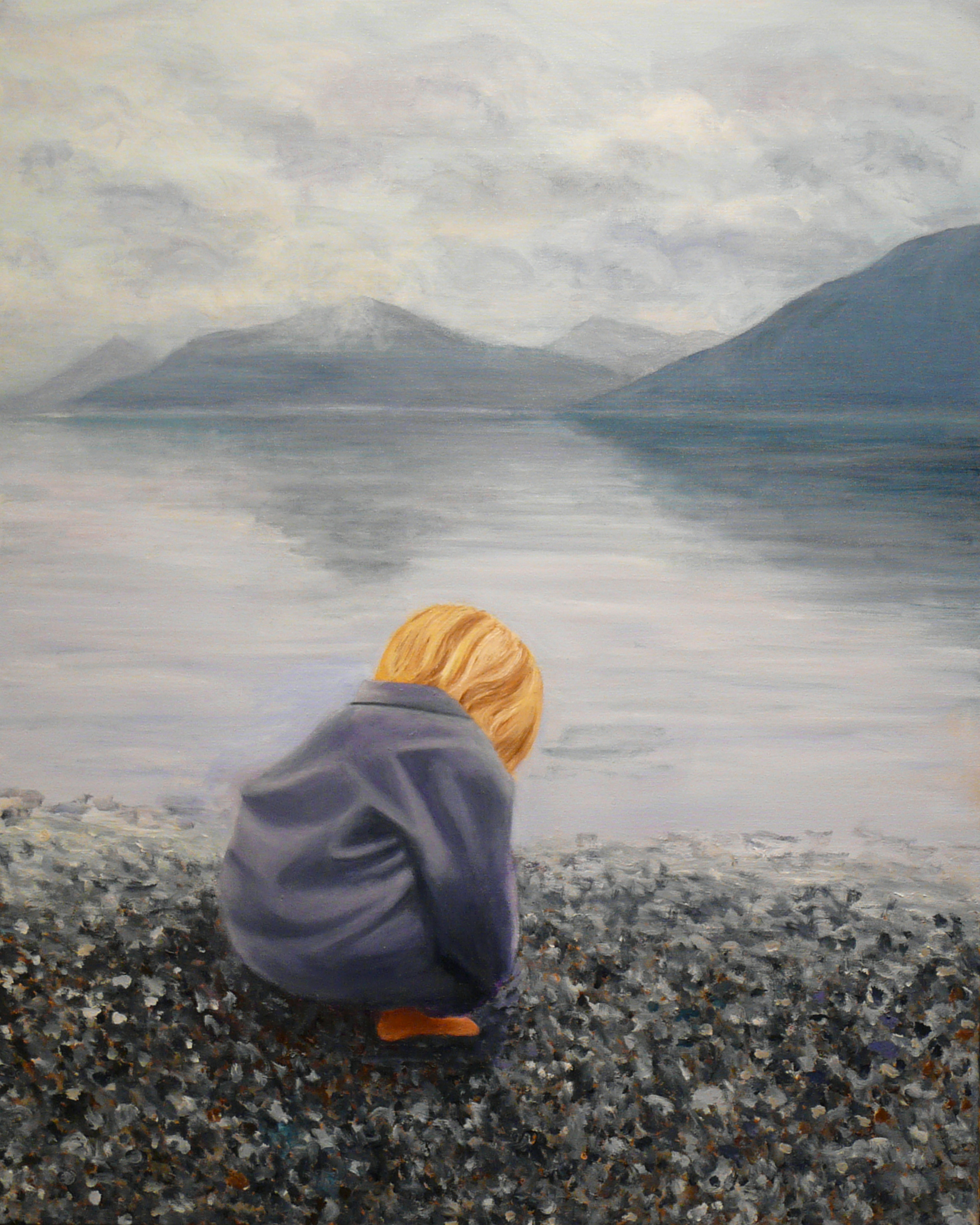 "Beach Boy" Oil on Canvas 24"x30"