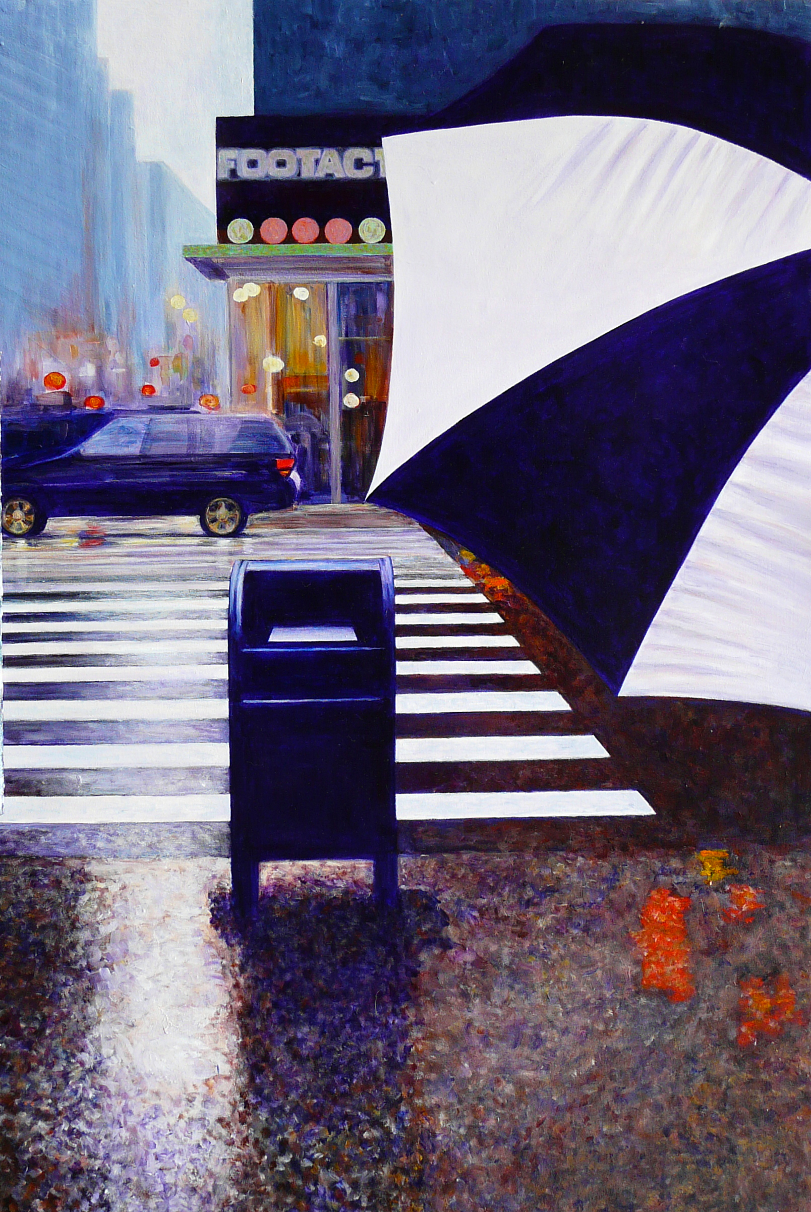 "Umbrella" Acrylic on Canvas 40"x60"(Sold)