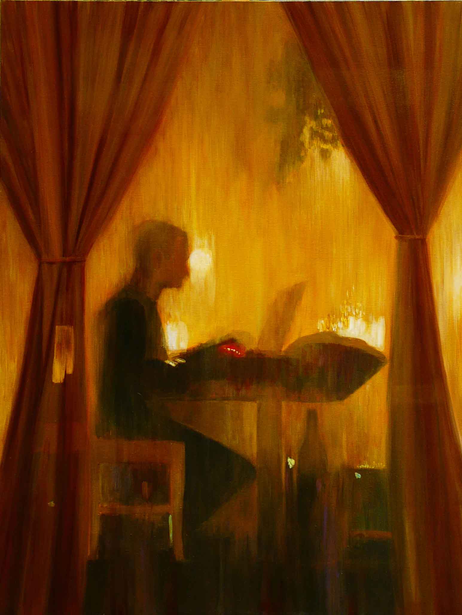 "Café Esperanza" Acrylic on Canvas 36"x48"