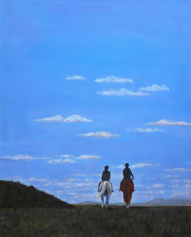 "Jo & Marie Claude" Oil on Canvas 24"x30" (SOLD)