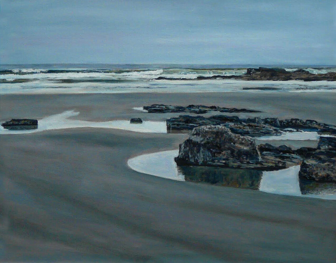 "Tidal Pools" Oil on Canvas 16"x20"