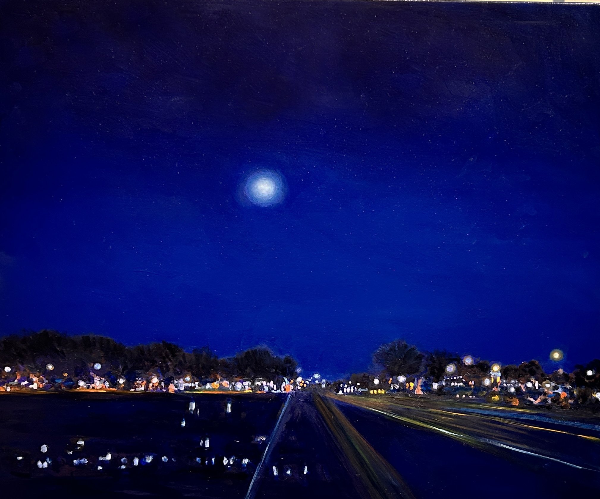 "Moon Canal" Oil on Canvas 30"x36"