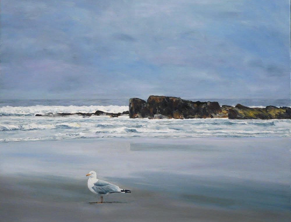 "SeaGull" Oil on Canvas 28"x22"