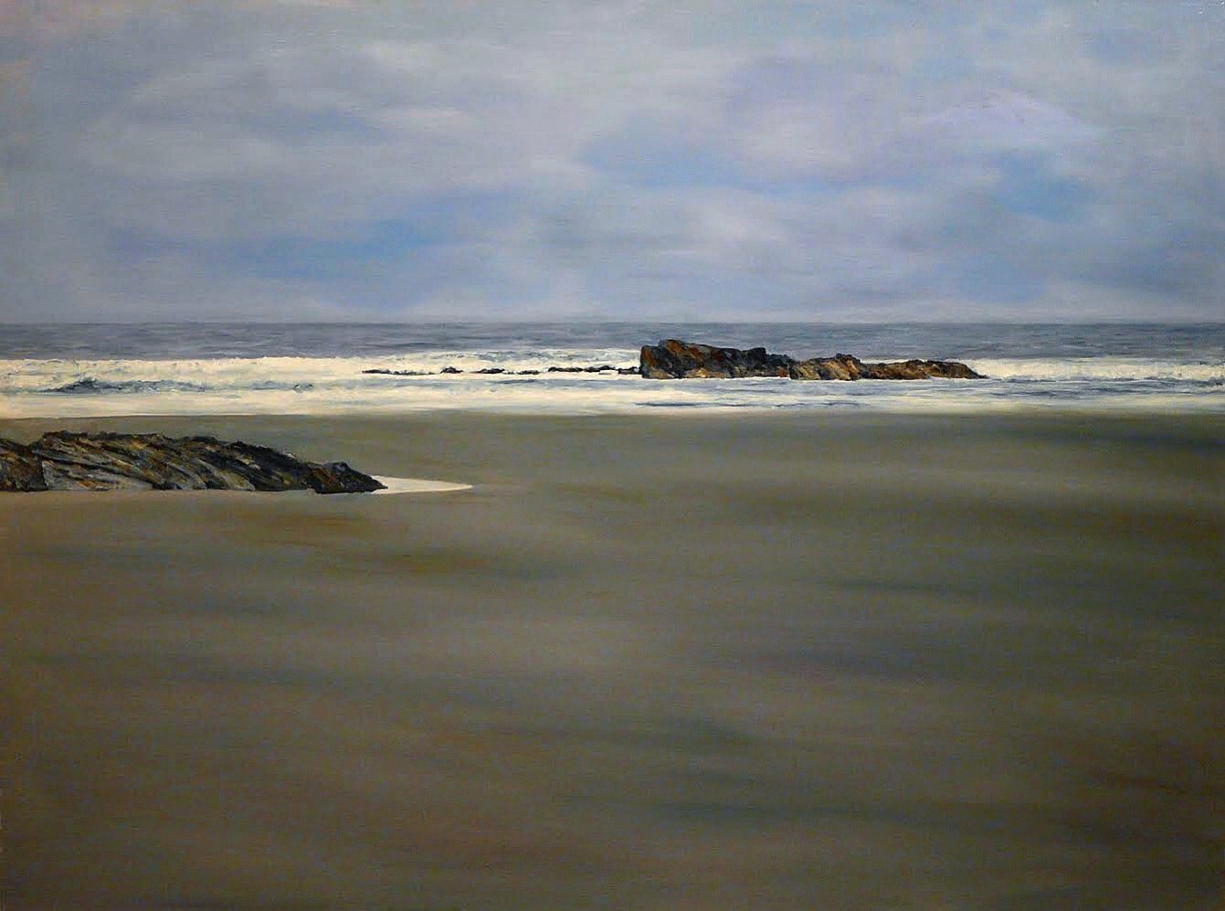 "Zen Beach" Oil on Canvas 48"x36"