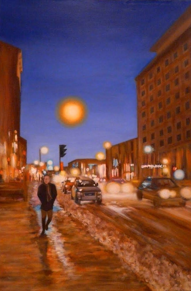 "rue Sherbrooke" Oil on Canvas 20"x36"