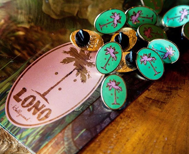 LONO tiki club pins available for purchase in our tropical den!! Book a table, buy a pin and a side of Pi&ntilde;a coladas- you deserve it🌴 #mood #lonohollywood