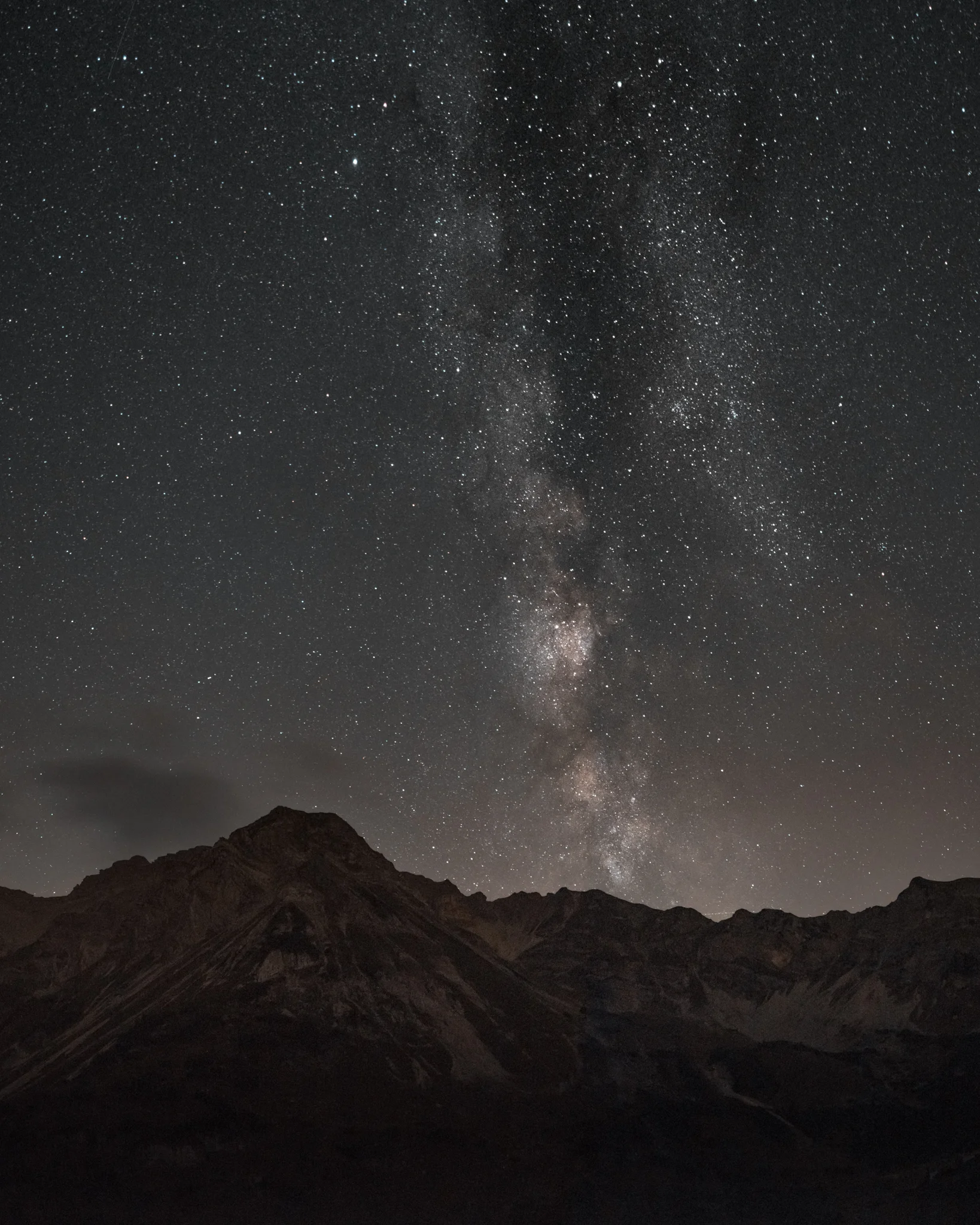 Milkyway above the Karwendel. The Karwendel are the largest mountain range of the so called Northern Limestone Alps (Nördliche Kalkalpen).