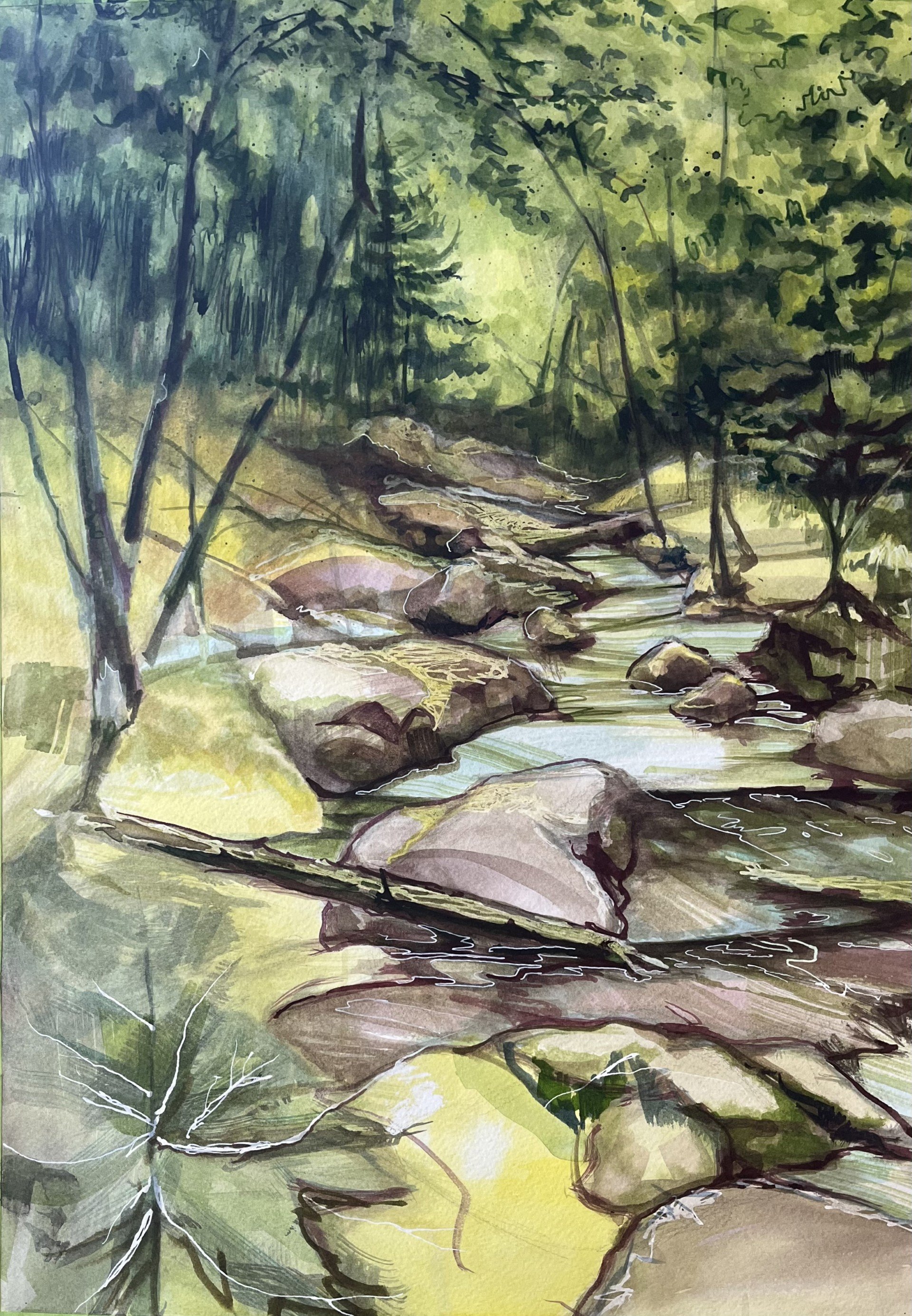 Lavender Flow, 14.5"x20.5"