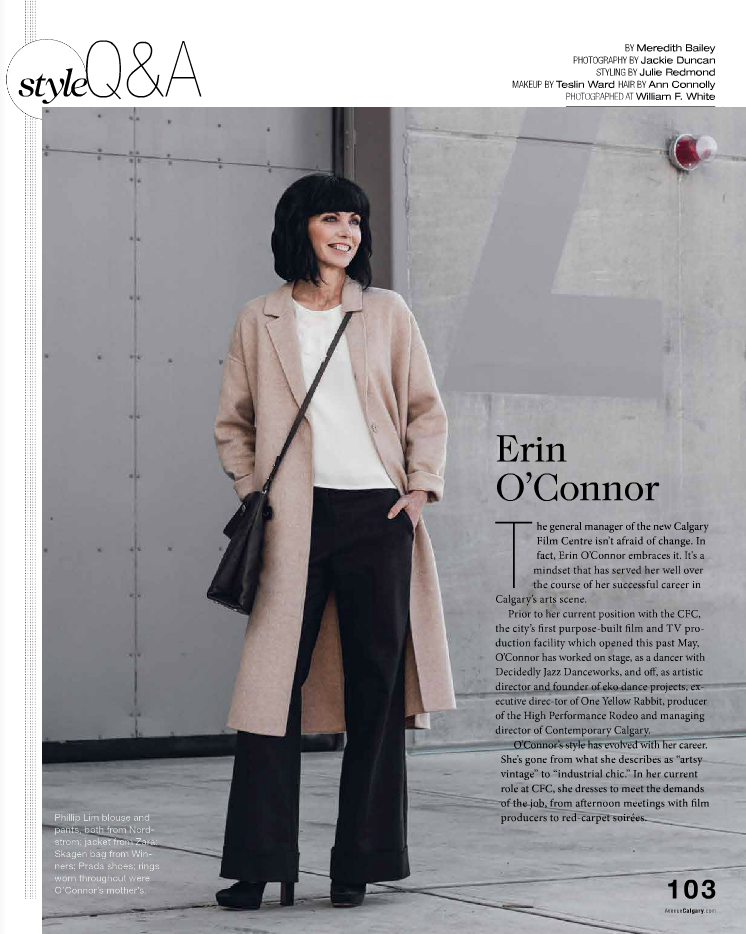 Avenue Magazine - Style Q&A - Erin O'Connor