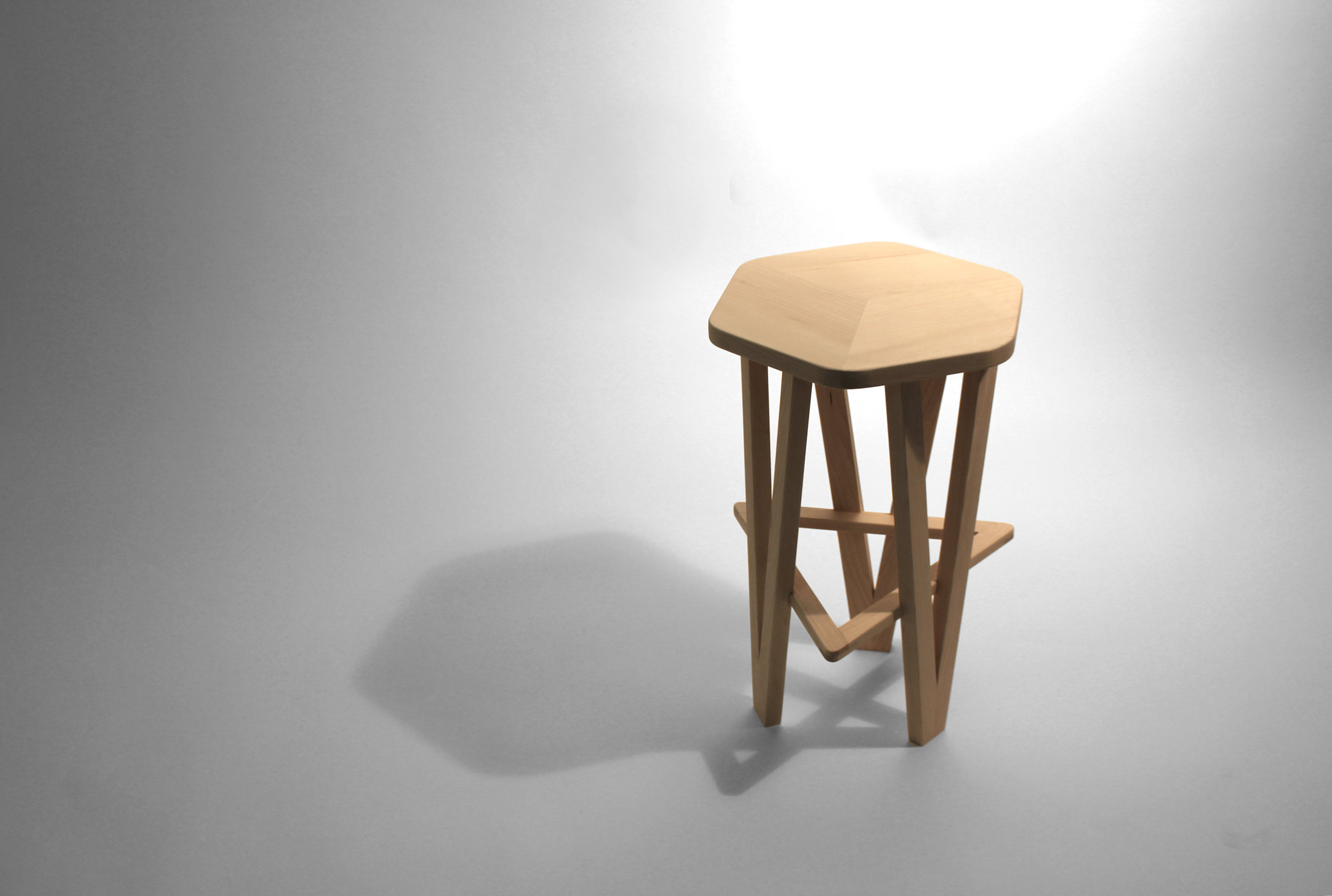  Maple stool or side table using lap, domino, and butt joints with a soap finish.&nbsp; 