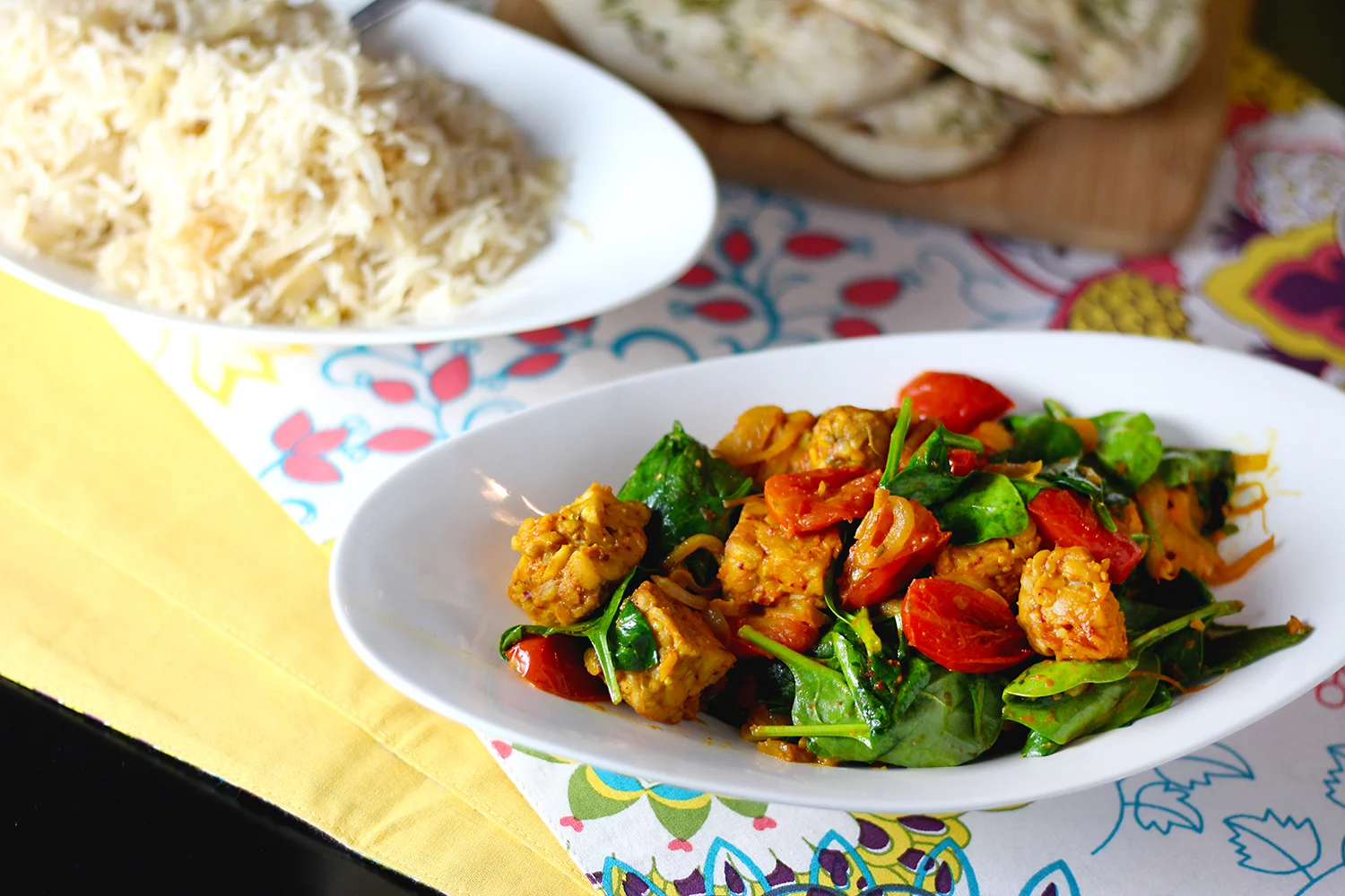 This dish is colorful on the plate, and a dance of bright flavors in the mouth.