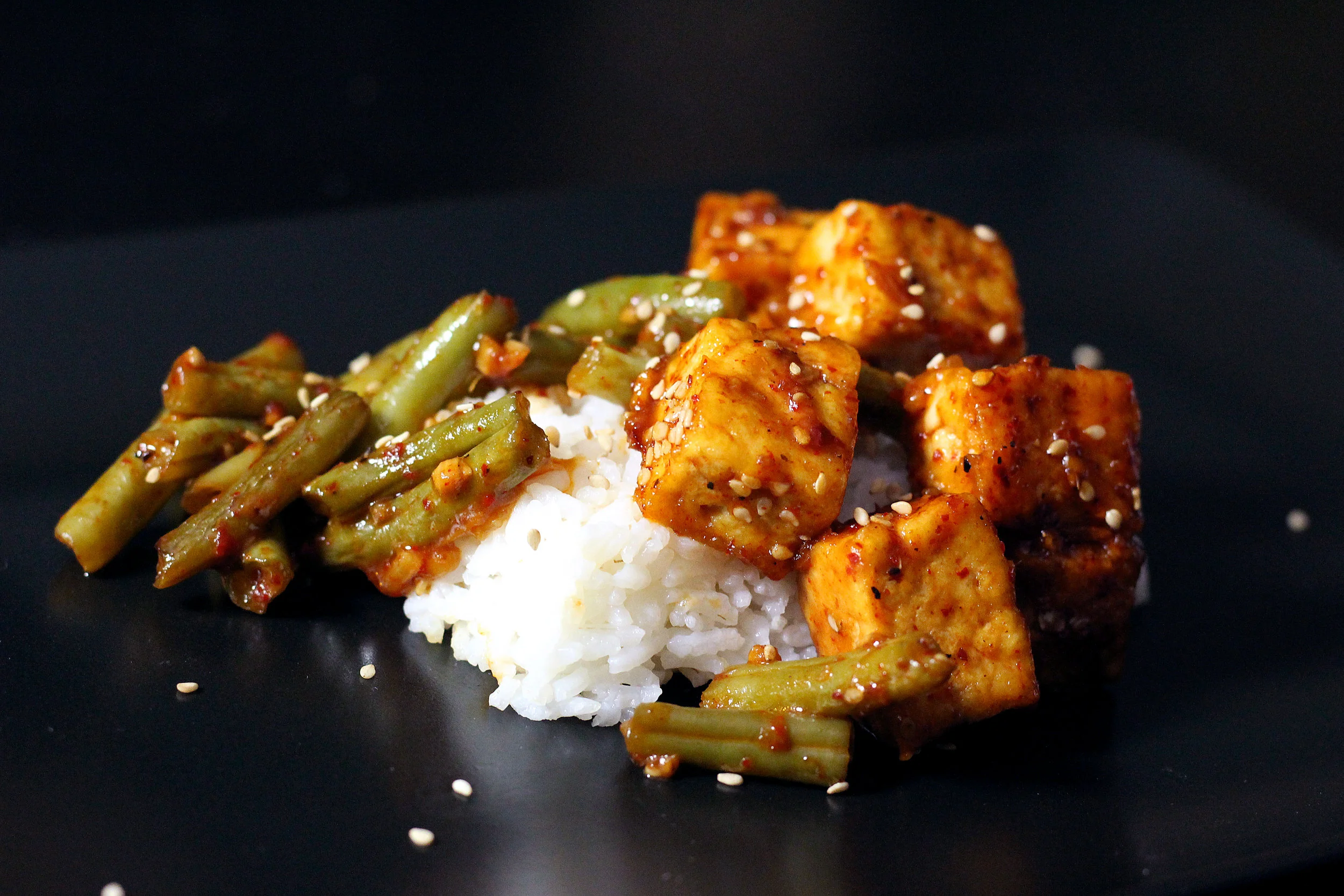 Szechuan Tofu and Green Beans — Crisp Stories