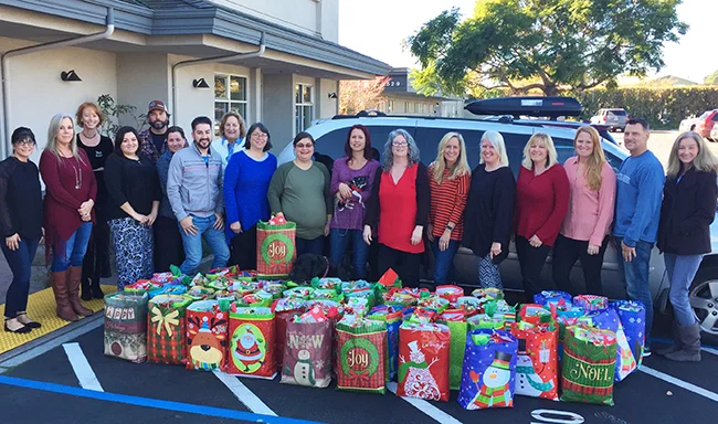 Santa Cruz Home Finance and their Christmas donations!