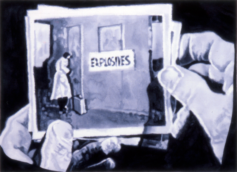   "Explosives," 1983; Watercolor on Paper; 22"X30"  