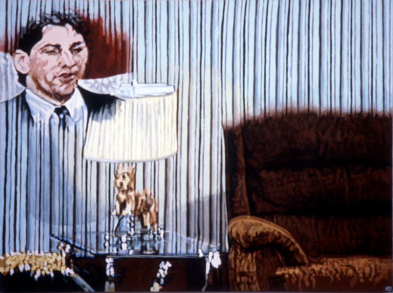   "Ghost Husband," 1984; Acrylic on Canvas; 36"X48"  
