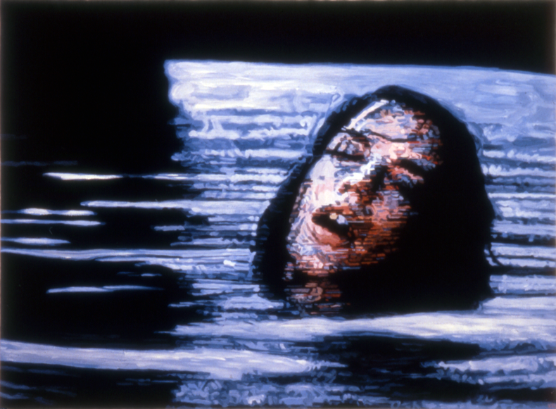 "Natalie," 1985; Casein on Paper; 22"X30"
