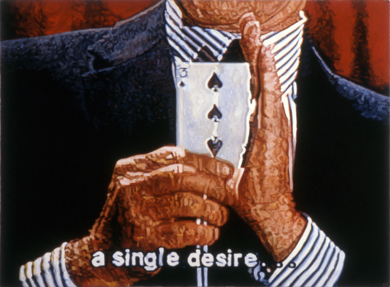   "A Single Desire," 1987; Casein on Paper; 22"X30"  