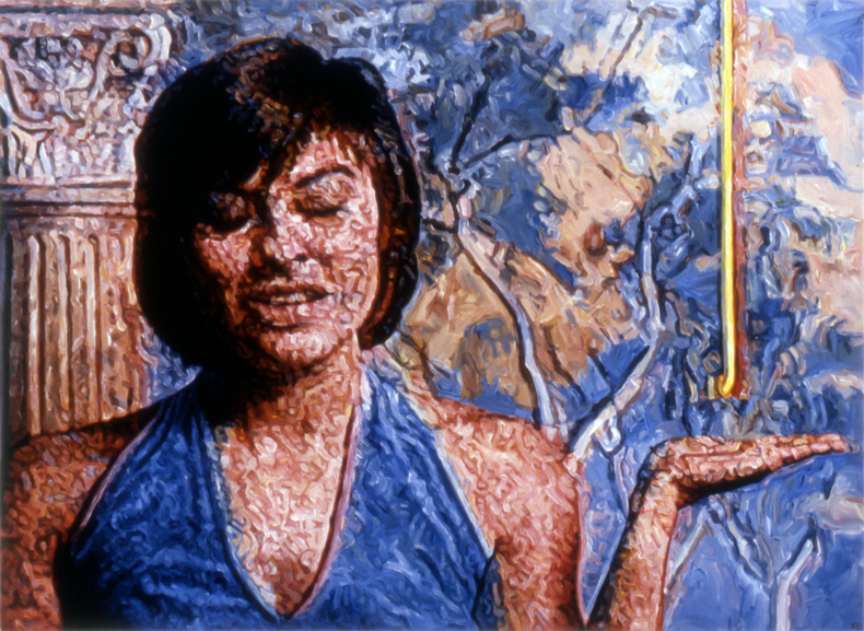   "Ooze," 1989; Acrylic on Canvas; 40"X54"  