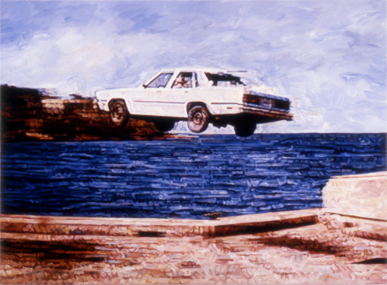   "White Cloud," 1989; Acrylic on Canvas; 40"X54"  