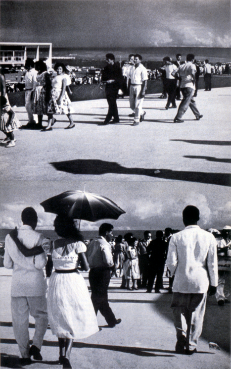   "Promenade," 1994; Collage on Paper; 13"X8"  