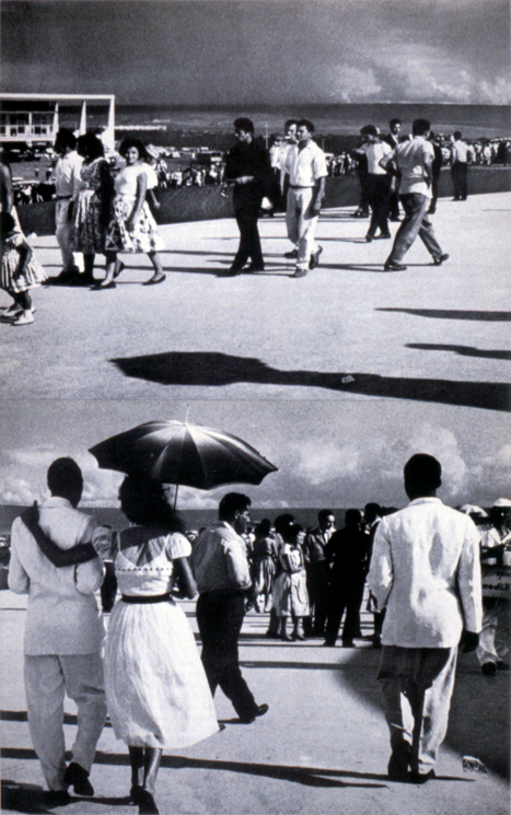 "Promenade," 1994; Collage on Paper; 13"X8"