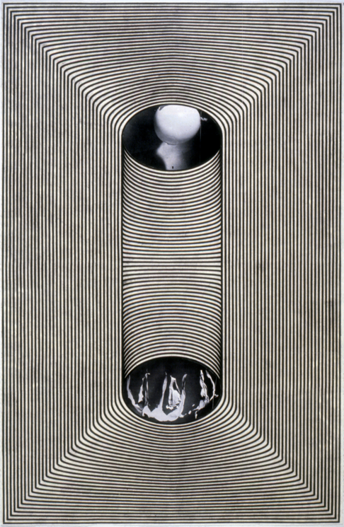 "Tread #20," 1996; Graphite Rubbing/Collage on Paper; 40"X26"