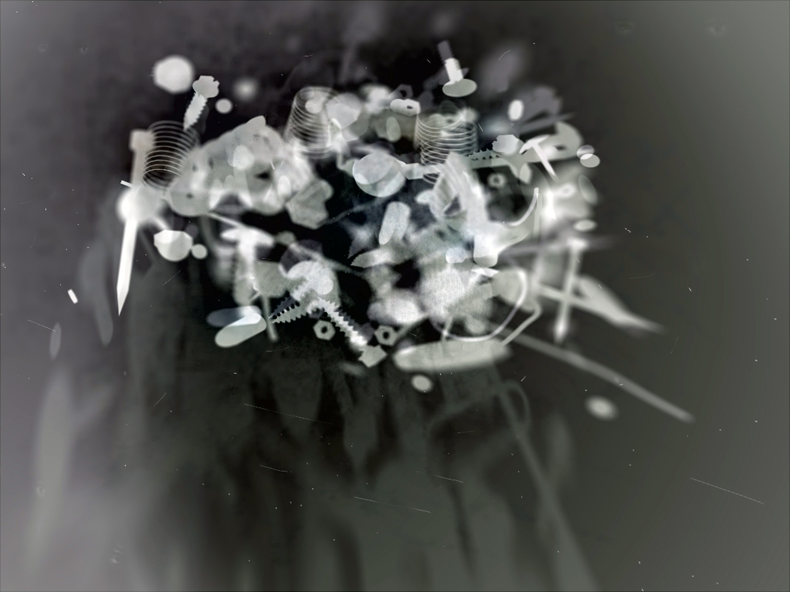   "Shrapnel #1," 1998; Digital Image; 10"X7.5"  