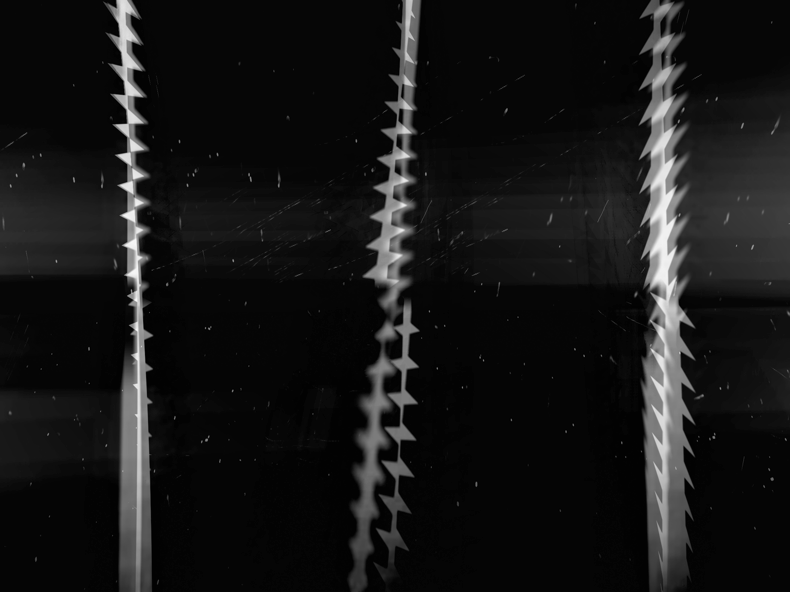   "Razor Wire," 1999; Digital Image; 12"X9"  