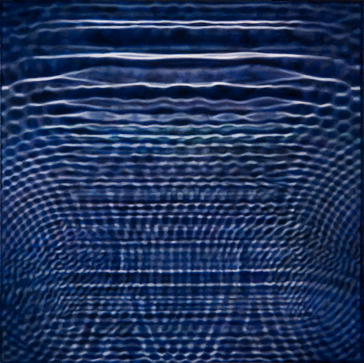 "Well/Anthraquinone," 2009; Oil Paint on Canvas; 22"X22"